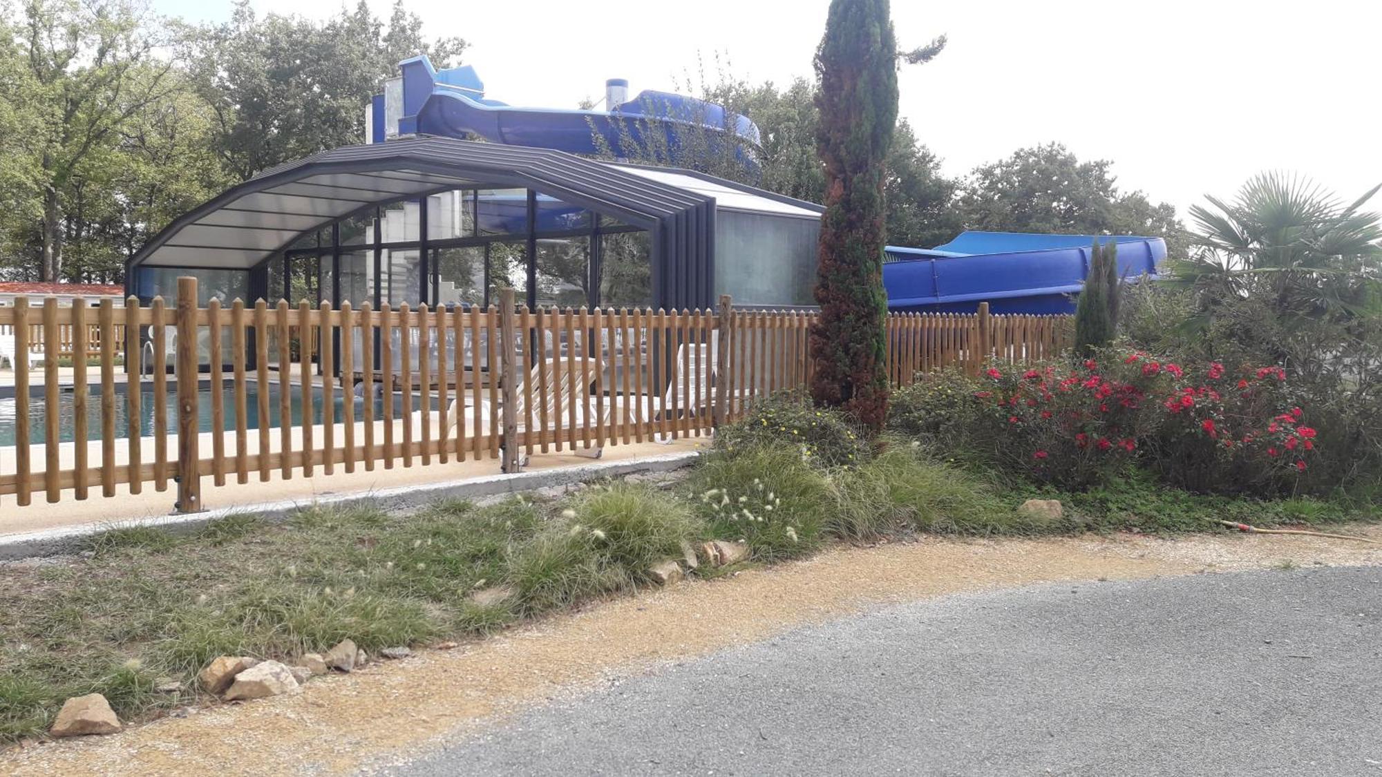 Mobil Home Camping 3*** Piscine Chauffee La Boissiere-de-Montaigu Bagian luar foto